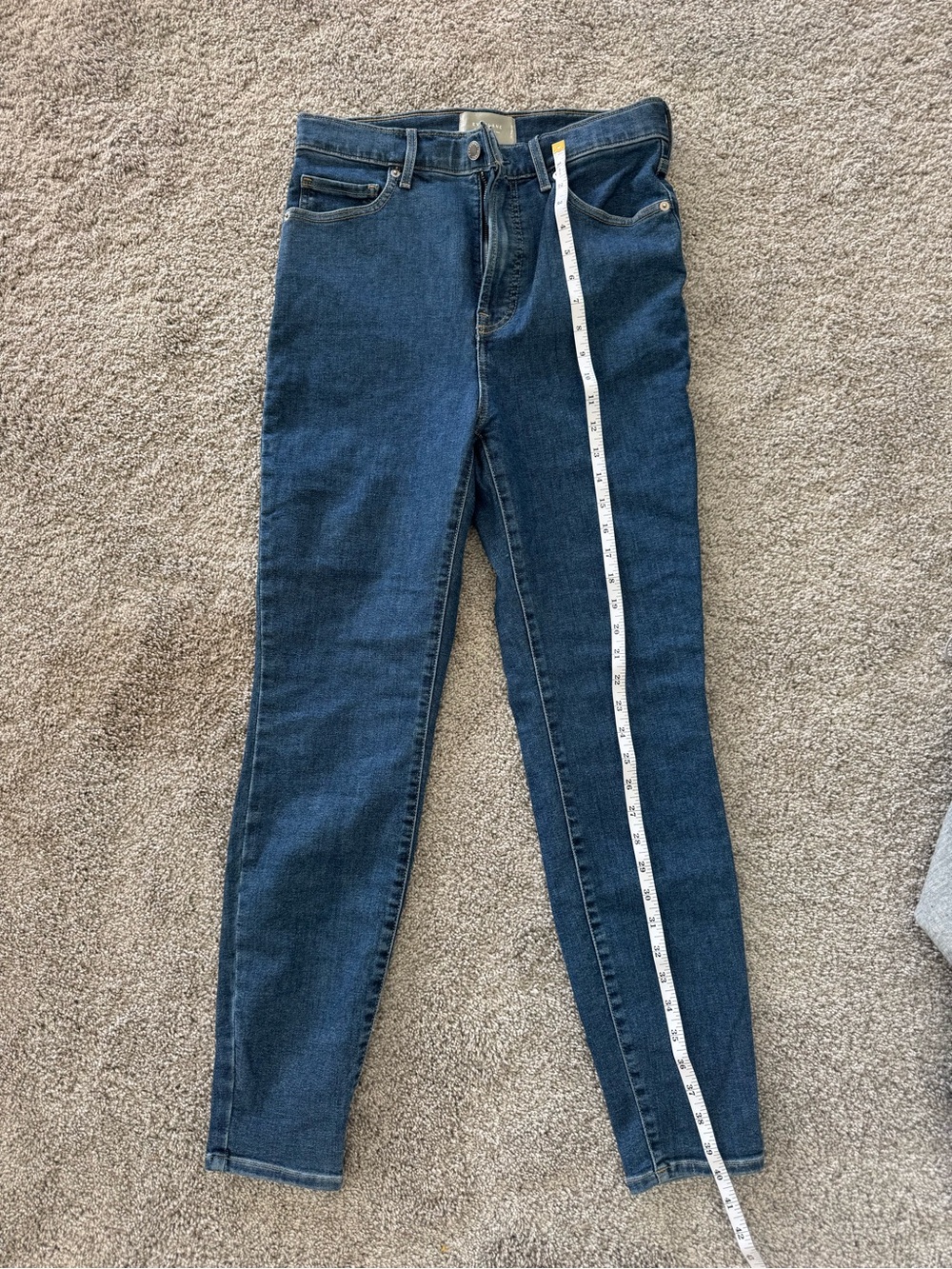 Everlane the way-high skinny Jean in Dark Blue Denim